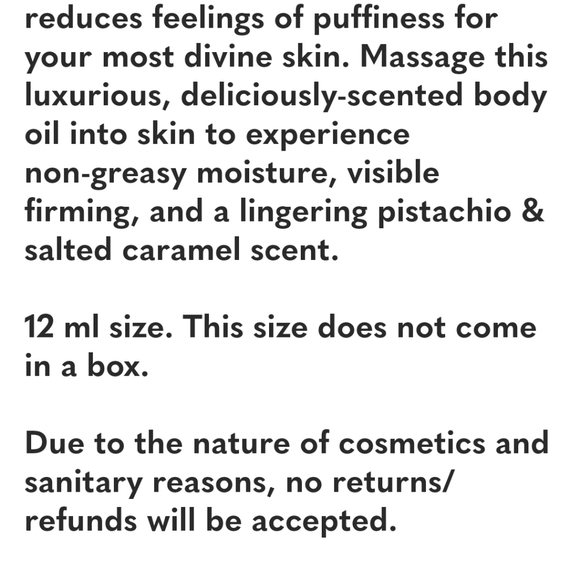 Sol de Janeiro Bum Bum Firmeza Body Firming Oil 12ml NWOB - Picture 3 of 3